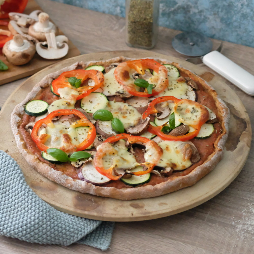 Vollkorn-Gemüse-Pizza